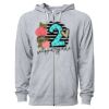 Icon Unisex Lightweight Loopback Terry Full-Zip Hooded Sweatshirt Thumbnail