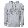 Icon Unisex Lightweight Loopback Terry Full-Zip Hooded Sweatshirt Thumbnail
