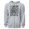 Icon Unisex Lightweight Loopback Terry Full-Zip Hooded Sweatshirt Thumbnail