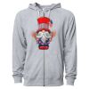 Icon Unisex Lightweight Loopback Terry Full-Zip Hooded Sweatshirt Thumbnail