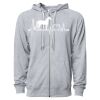 Icon Unisex Lightweight Loopback Terry Full-Zip Hooded Sweatshirt Thumbnail