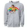 Icon Unisex Lightweight Loopback Terry Full-Zip Hooded Sweatshirt Thumbnail
