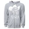 Icon Unisex Lightweight Loopback Terry Full-Zip Hooded Sweatshirt Thumbnail