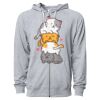 Icon Unisex Lightweight Loopback Terry Full-Zip Hooded Sweatshirt Thumbnail