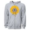 Icon Unisex Lightweight Loopback Terry Full-Zip Hooded Sweatshirt Thumbnail