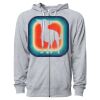 Icon Unisex Lightweight Loopback Terry Full-Zip Hooded Sweatshirt Thumbnail