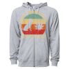 Icon Unisex Lightweight Loopback Terry Full-Zip Hooded Sweatshirt Thumbnail