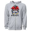 Icon Unisex Lightweight Loopback Terry Full-Zip Hooded Sweatshirt Thumbnail