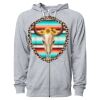 Icon Unisex Lightweight Loopback Terry Full-Zip Hooded Sweatshirt Thumbnail