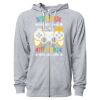 Icon Unisex Lightweight Loopback Terry Full-Zip Hooded Sweatshirt Thumbnail