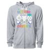 Icon Unisex Lightweight Loopback Terry Full-Zip Hooded Sweatshirt Thumbnail