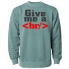 Unisex Midweight Pigment-Dyed Crewneck Sweatshirt Thumbnail