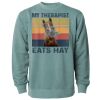 Unisex Midweight Pigment-Dyed Crewneck Sweatshirt Thumbnail