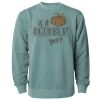 Unisex Midweight Pigment-Dyed Crewneck Sweatshirt Thumbnail