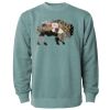 Unisex Midweight Pigment-Dyed Crewneck Sweatshirt Thumbnail