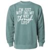 Unisex Midweight Pigment-Dyed Crewneck Sweatshirt Thumbnail