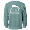 Unisex Midweight Pigment-Dyed Crewneck Sweatshirt Thumbnail