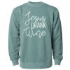 Unisex Midweight Pigment-Dyed Crewneck Sweatshirt Thumbnail