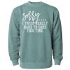 Unisex Midweight Pigment-Dyed Crewneck Sweatshirt Thumbnail