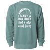 Unisex Midweight Pigment-Dyed Crewneck Sweatshirt Thumbnail