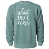 Unisex Midweight Pigment-Dyed Crewneck Sweatshirt Thumbnail