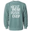 Unisex Midweight Pigment-Dyed Crewneck Sweatshirt Thumbnail
