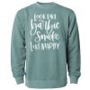 Unisex Midweight Pigment-Dyed Crewneck Sweatshirt Thumbnail