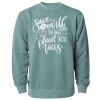 Unisex Midweight Pigment-Dyed Crewneck Sweatshirt Thumbnail