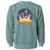 Unisex Midweight Pigment-Dyed Crewneck Sweatshirt Thumbnail