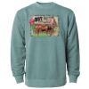 Unisex Midweight Pigment-Dyed Crewneck Sweatshirt Thumbnail