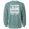 Unisex Midweight Pigment-Dyed Crewneck Sweatshirt Thumbnail