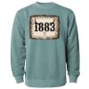 Unisex Midweight Pigment-Dyed Crewneck Sweatshirt Thumbnail