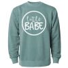 Unisex Midweight Pigment-Dyed Crewneck Sweatshirt Thumbnail
