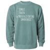 Unisex Midweight Pigment-Dyed Crewneck Sweatshirt Thumbnail