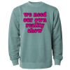 Unisex Midweight Pigment-Dyed Crewneck Sweatshirt Thumbnail