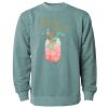 Unisex Midweight Pigment-Dyed Crewneck Sweatshirt Thumbnail