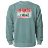 Unisex Midweight Pigment-Dyed Crewneck Sweatshirt Thumbnail