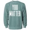 Unisex Midweight Pigment-Dyed Crewneck Sweatshirt Thumbnail