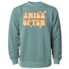 Unisex Midweight Pigment-Dyed Crewneck Sweatshirt Thumbnail