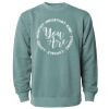 Unisex Midweight Pigment-Dyed Crewneck Sweatshirt Thumbnail