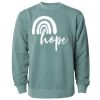 Unisex Midweight Pigment-Dyed Crewneck Sweatshirt Thumbnail
