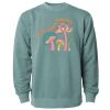 Unisex Midweight Pigment-Dyed Crewneck Sweatshirt Thumbnail
