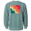 Unisex Midweight Pigment-Dyed Crewneck Sweatshirt Thumbnail