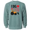 Unisex Midweight Pigment-Dyed Crewneck Sweatshirt Thumbnail