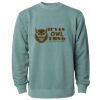 Unisex Midweight Pigment-Dyed Crewneck Sweatshirt Thumbnail